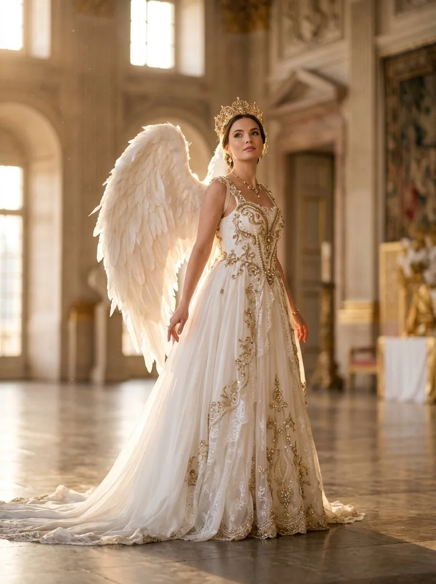 Luxury фотосессия в стиле ангела
