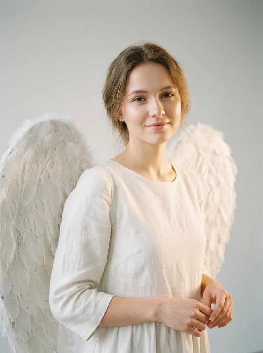 Студийная фотосессия ангела