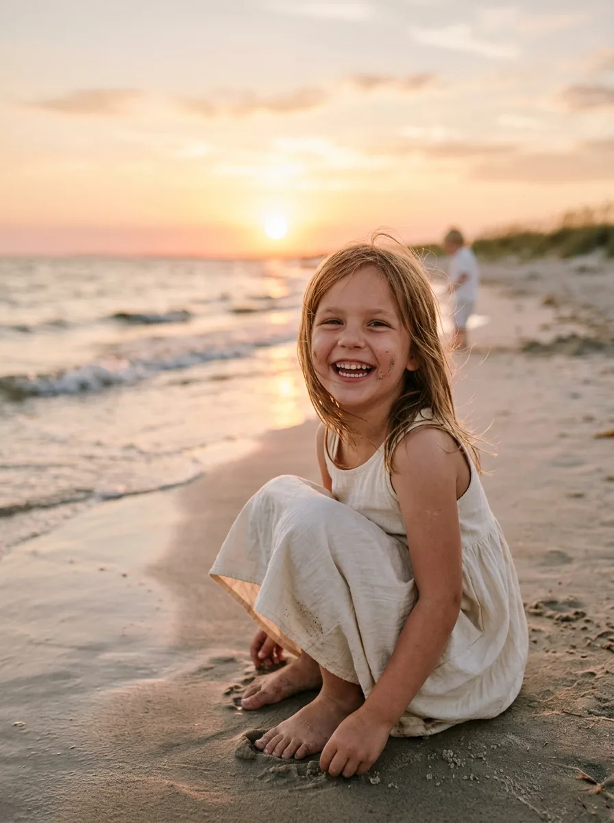 Детская beach фотосессия