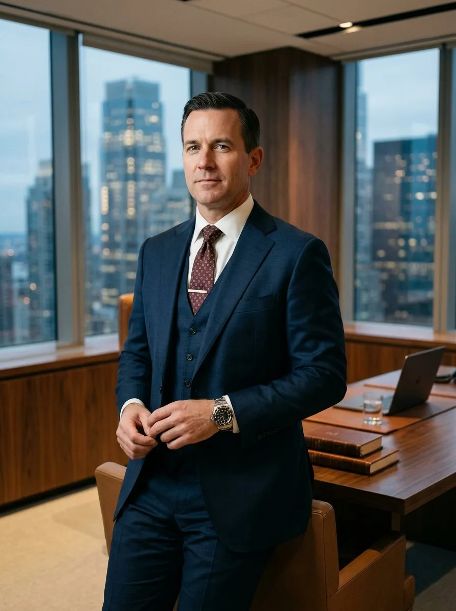 Мужская бизнес-фотосессия в стиле CEO