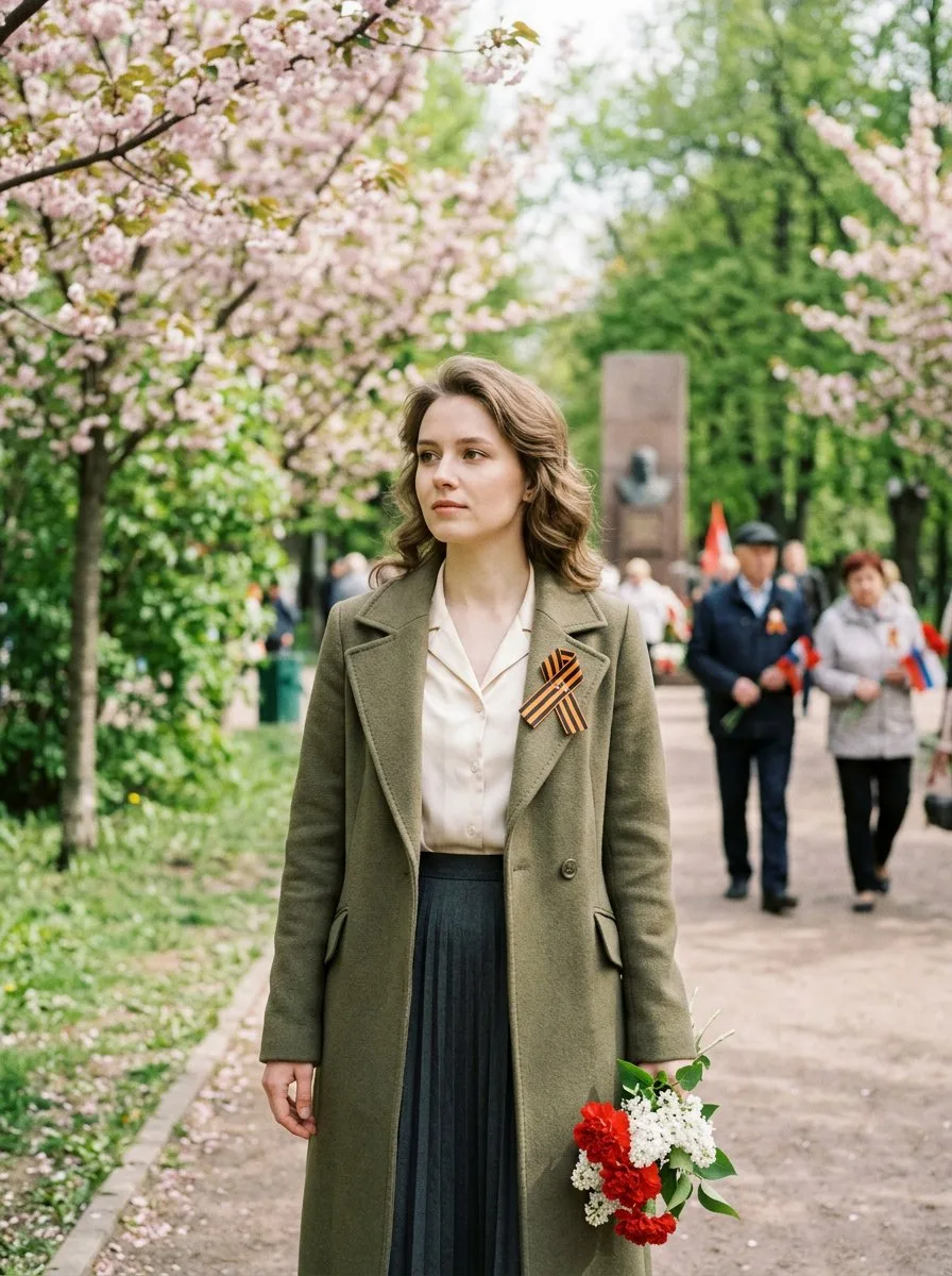 Женская фотосессия к 9 Мая