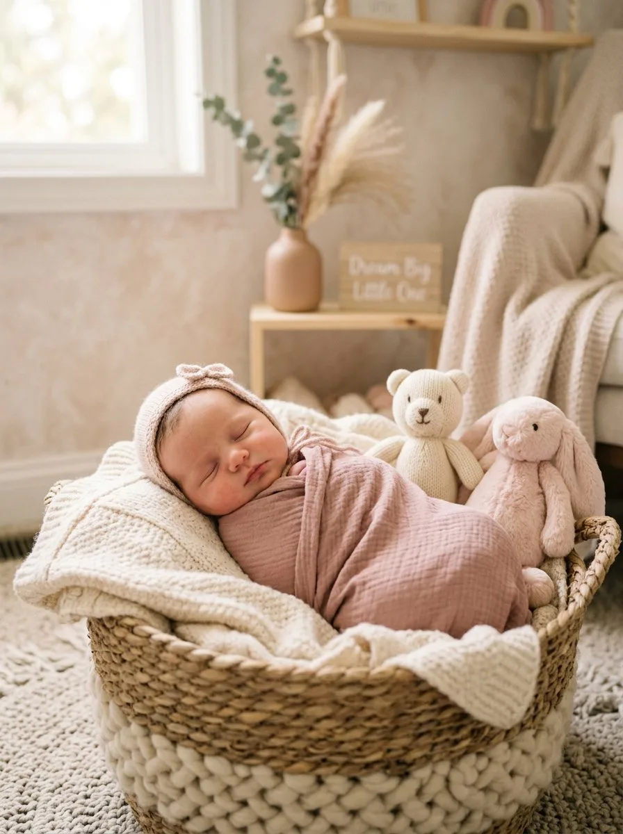 Фотосессия новорожденного в стиле Pinterest aesthetic