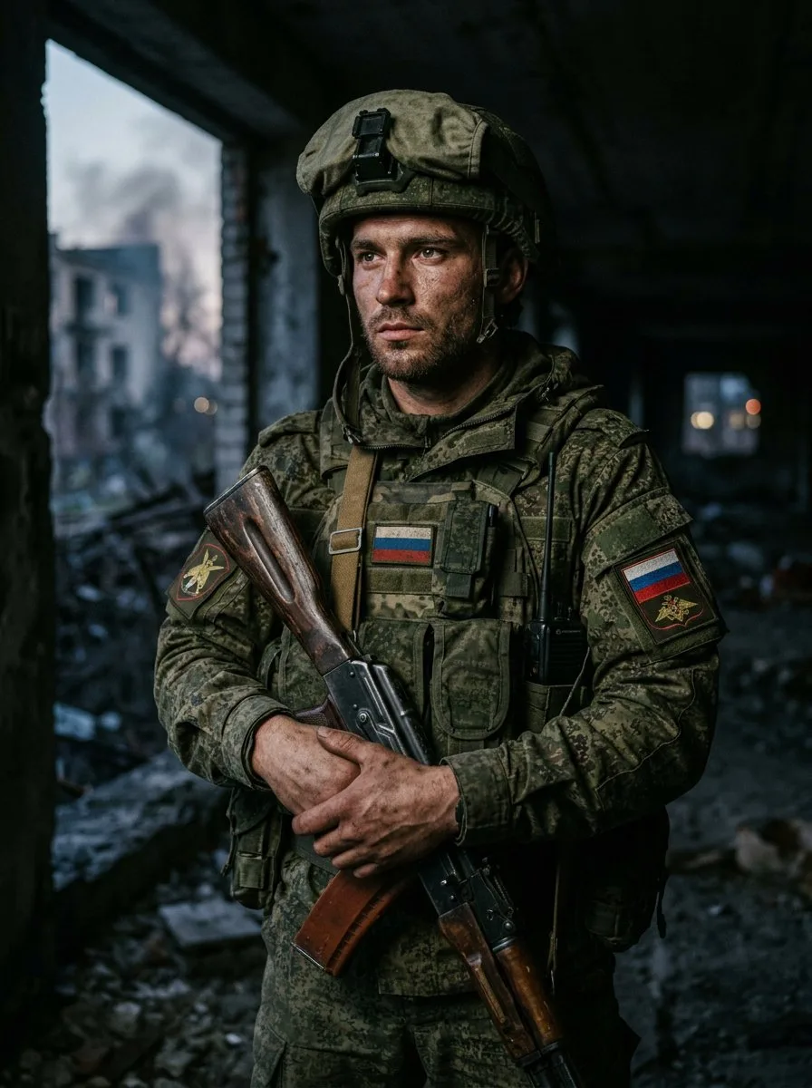 Кинематографичная фотосессия с военным