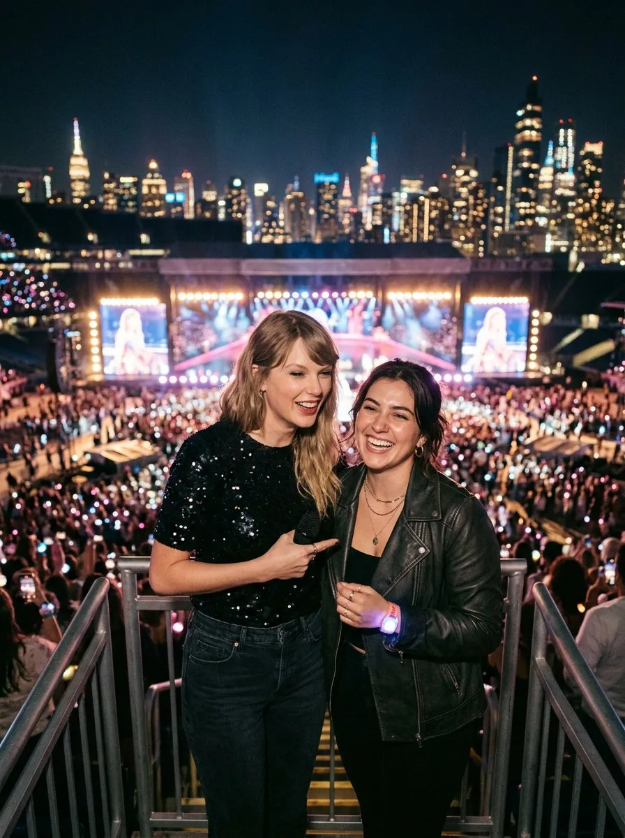 Ночная фотосессия с Taylor Swift
