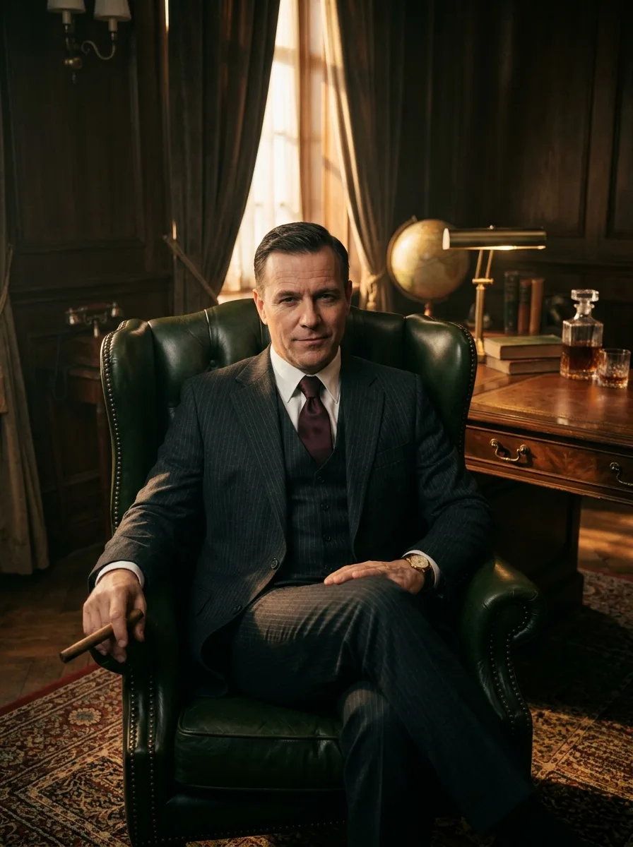 Мужская фотосессия в стиле mafia boss