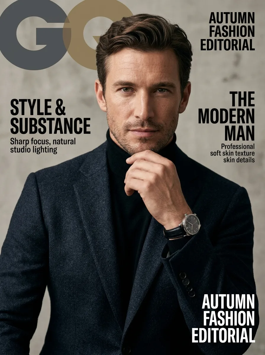 Мужской портрет в стиле GQ magazine